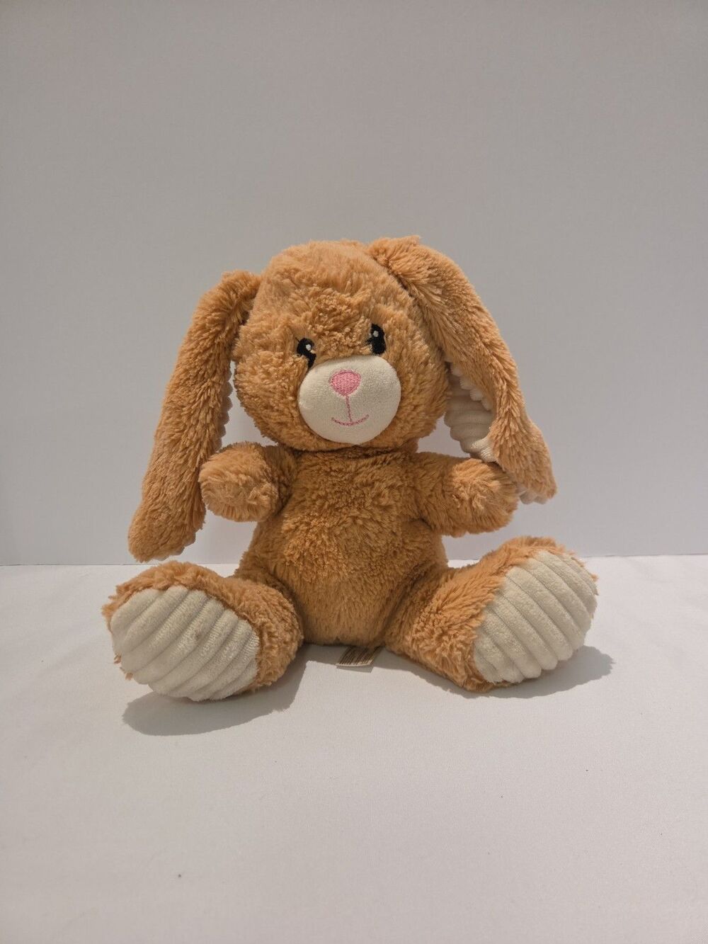 Spark Create Imagine Brown Plush Rabbit Crinkle Feet Rattle Easter - Picture 1 of 9